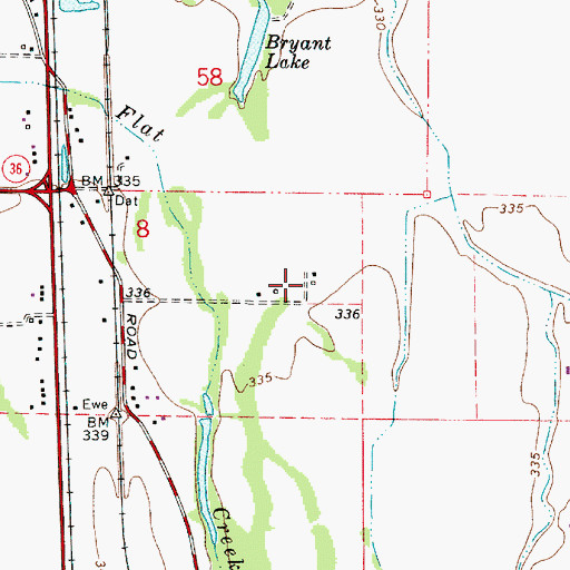 Topographic Map of Strauch Field, OR