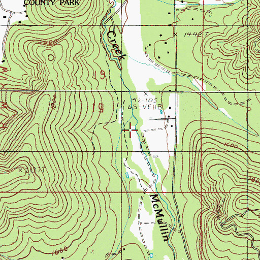 Topographic Map of B Bar Ranch Airport, OR