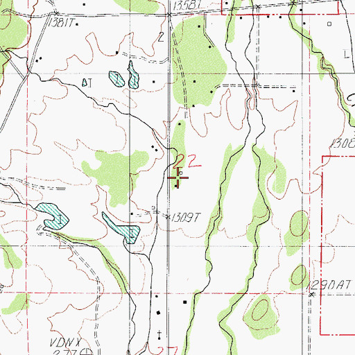 Topographic Map of Firefly Ranch Airfield, OR