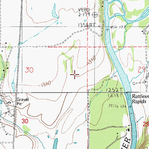 Topographic Map of East Oregon Cattle Company Airport, OR