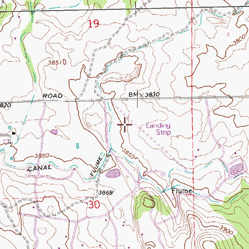 Topographic Map of Sundance Meadows Airport, OR