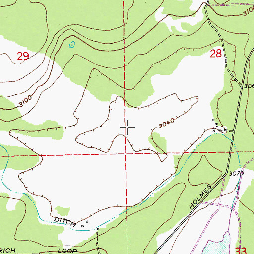 Topographic Map of Whippet Field, OR