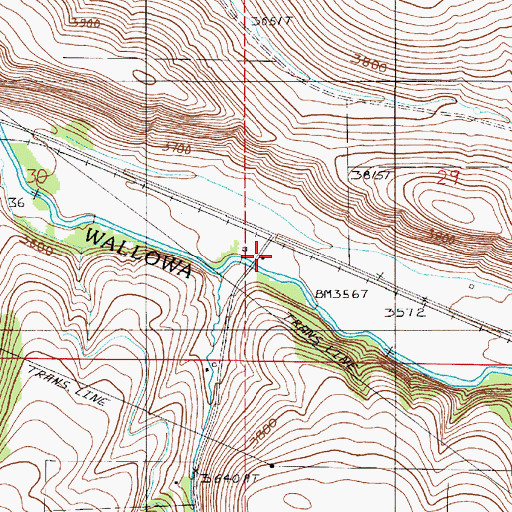 Topographic Map of 6 Ranch Airport, OR