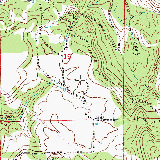 Topographic Map of Lazy F Ranch Airport, OR