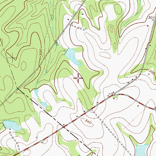 Topographic Map of Hacienda de Gay Airstrip, GA