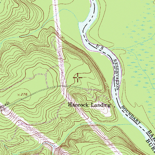 Topographic Map of Rhodes Air Ranch Airport, GA