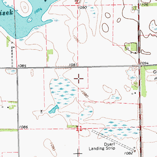 Topographic Map of Lidgerwood Municipal Airport, ND