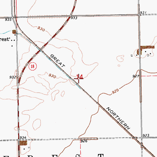 Topographic Map of Casselton Robert Miller Regional Airport, ND
