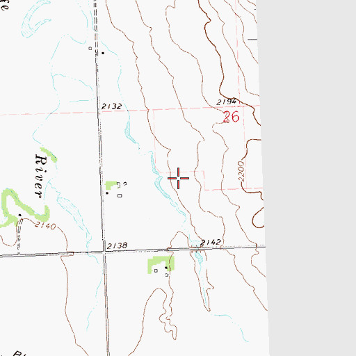 Topographic Map of Chase Airstrip, ND