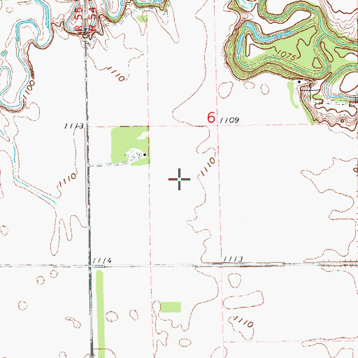 Topographic Map of Berg Field, ND