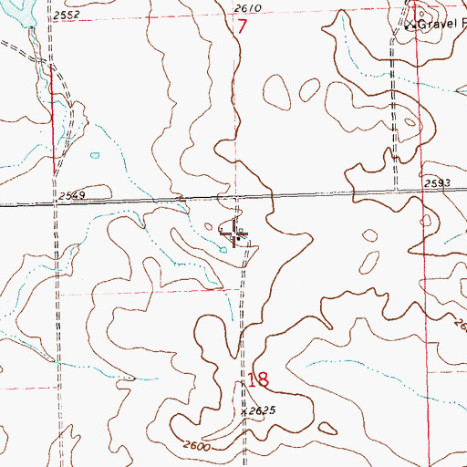 Topographic Map of Wolberg's Private Airport, ND