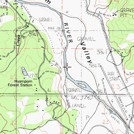Topographic Map of Pelletreau Creek, CA