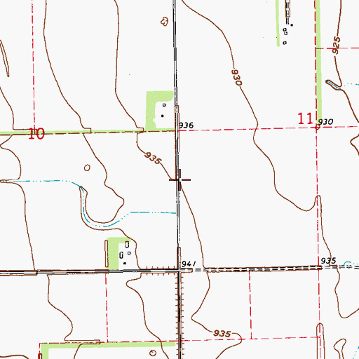 Topographic Map of Walser Strip, ND