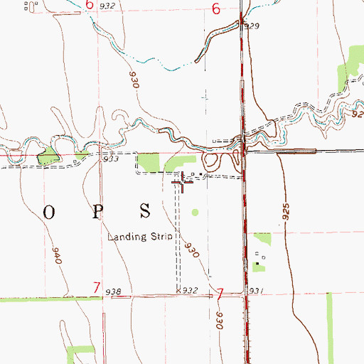 Topographic Map of Sobolik Airport, ND