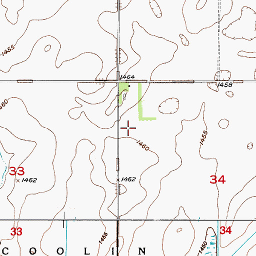 Topographic Map of Anderson Private Airport, ND