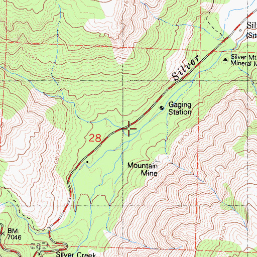 Topographic Map of Pennsylvania Creek, CA