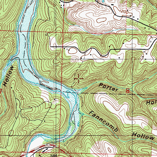 Topographic Map of Sunrise School (historical), MO
