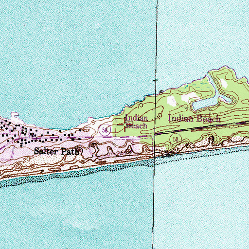 Topographic Map of Saint Francis by the Sea Episcopal Church, NC