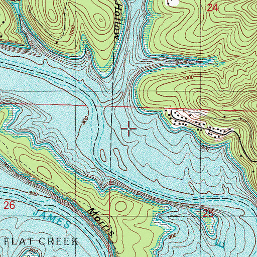 Topographic Map of Creller Camp (historical), MO