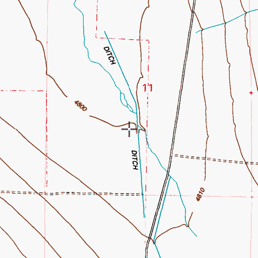 Topographic Map of Perry Aiken Creek, CA