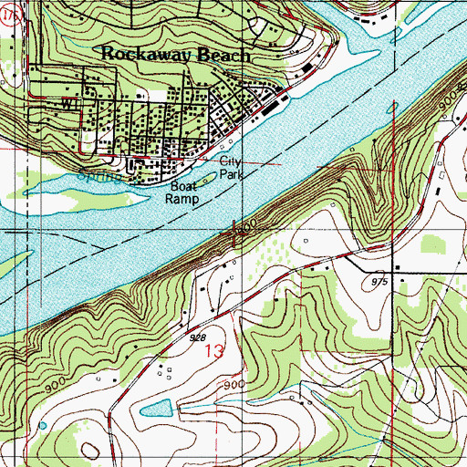 Topographic Map of Palisades, MO