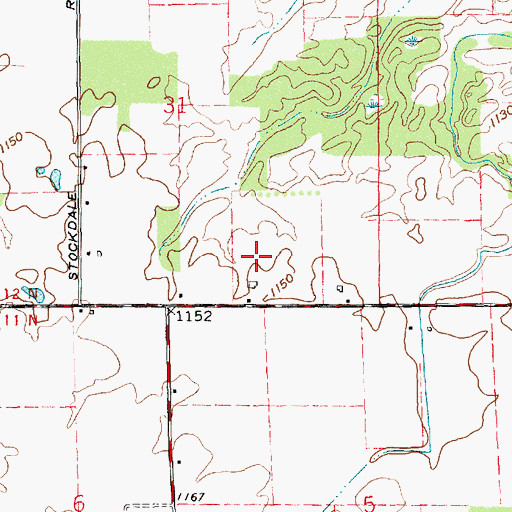 Topographic Map of J K Farm, OH