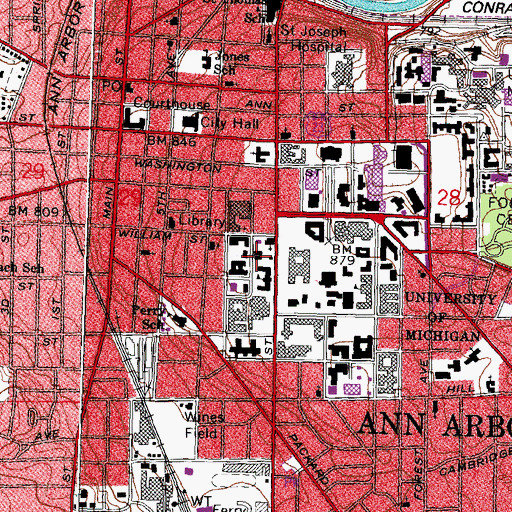 Topographic Map of Helen Newberry Residence, MI