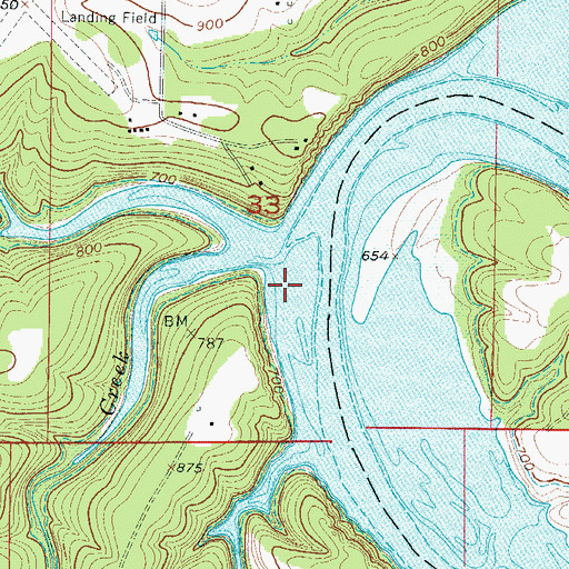 Topographic Map of Bill Youngs Camp (historical), MO