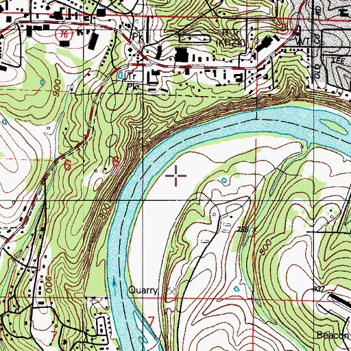 Topographic Map of Camp Perfecto (historical), MO
