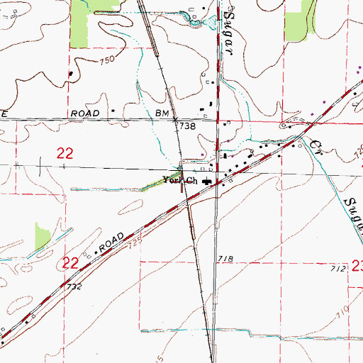 Topographic Map of Nora Post Office (historical), MI