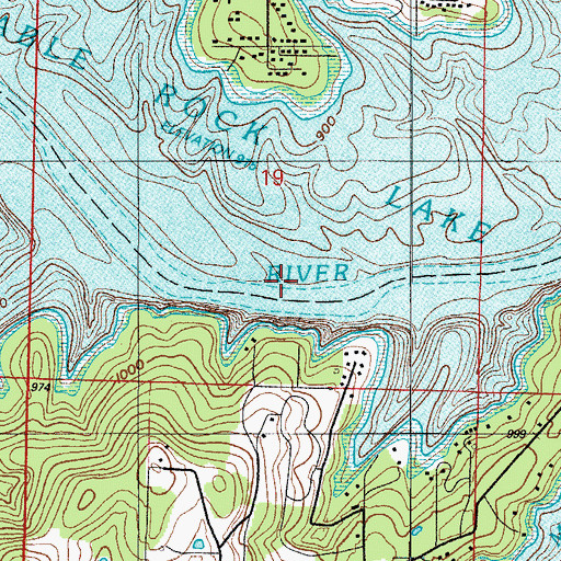 Topographic Map of Great Bend of White River (historical), MO
