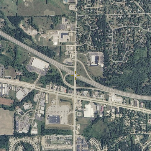 Aerial/Satellite Image of Interchange 169, MI