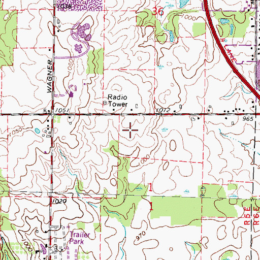 Topographic Map of Saint Nicholas Greek Orthodox Church, MI
