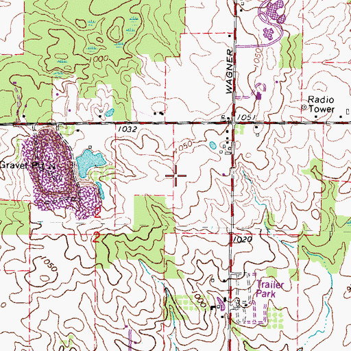 Topographic Map of Ann Arbor Baptist Church, MI