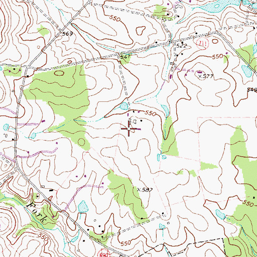 Topographic Map of Woodgrove High School, VA