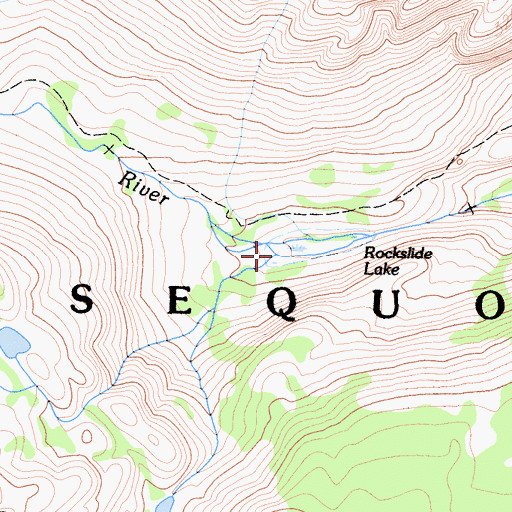 Topographic Map of Picket Creek, CA