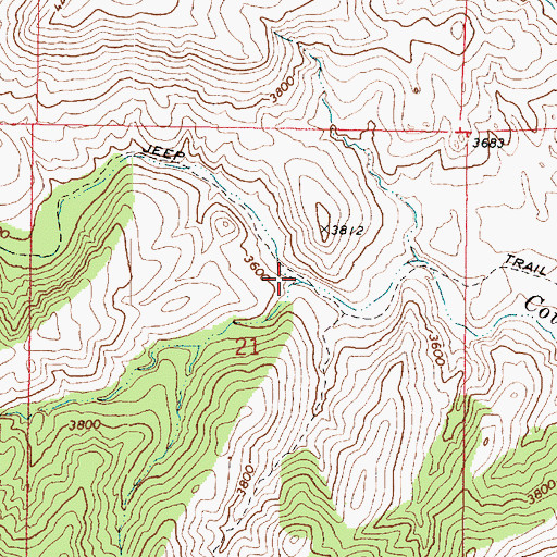 Topographic Map of Blackwater Creek, AZ