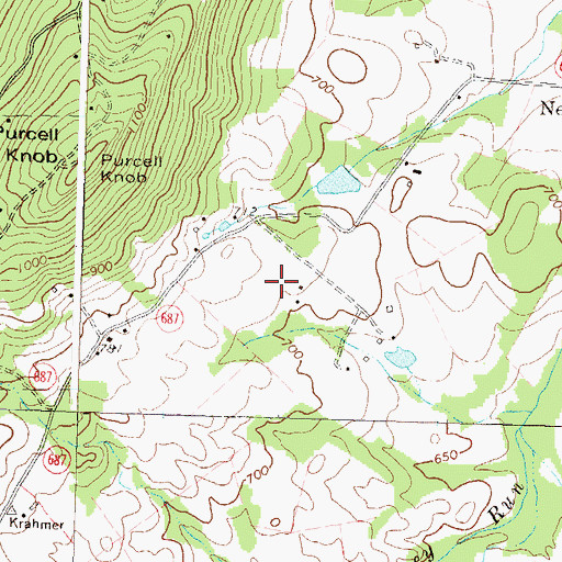 Topographic Map of Harpers Ferry Bridge, WV