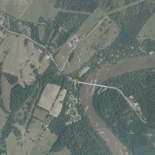 Aerial/Satellite Image of Bakerton Road Bridge 39, WV