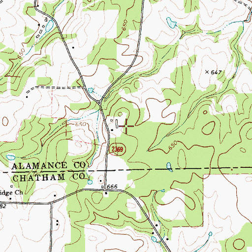 Topographic Map of Fogleman Dairy, NC