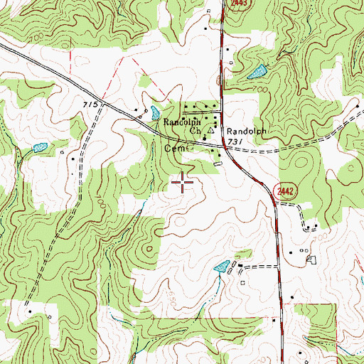 Topographic Map of B J Poultry Farm, NC