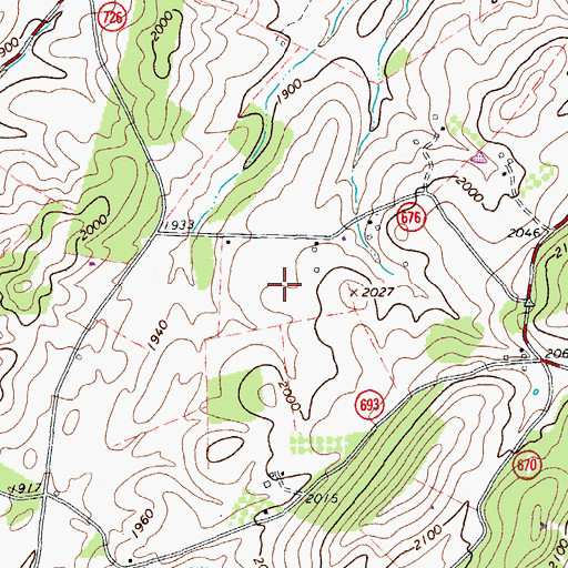 Topographic Map of Wrenn's Turkey Farm, VA