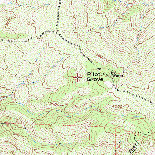 Topographic Map of Pilot Grove, CA