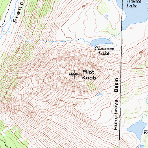 Topographic Map of Pilot Knob, CA