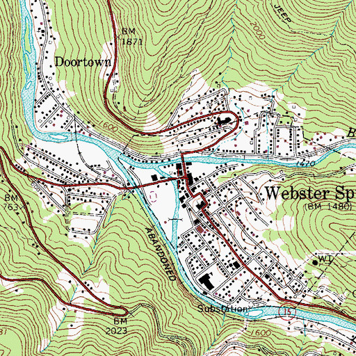 Topographic Map of Kenney B. Hamrick Sr. Memorial Bridge, WV