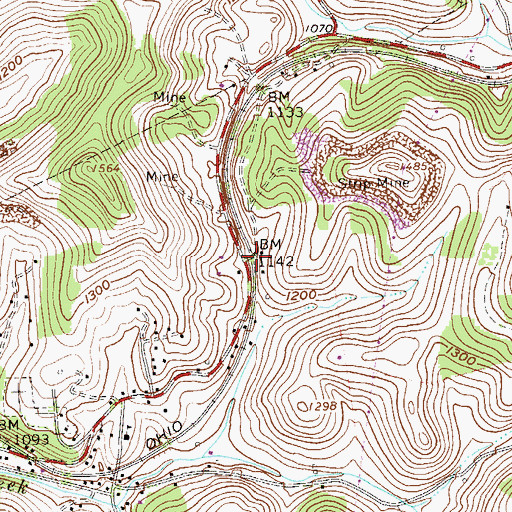 Topographic Map of North Simpson Girder, WV