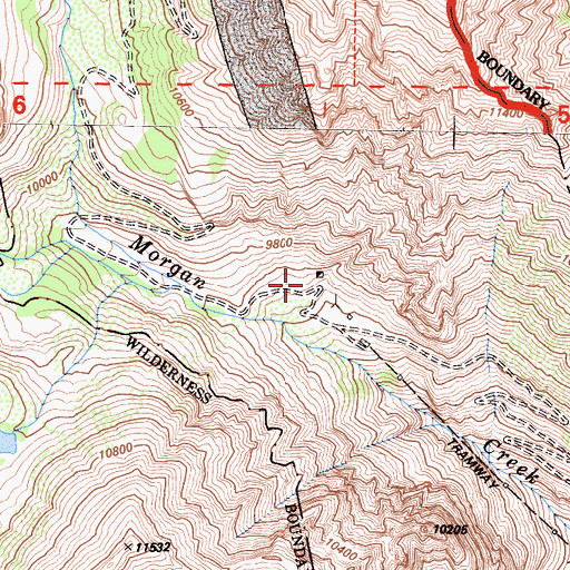 Topographic Map of Pine Creek Mine-Zero Adit, CA