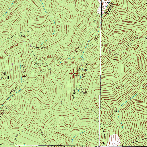 Topographic Map of Breeden Tunnel, WV