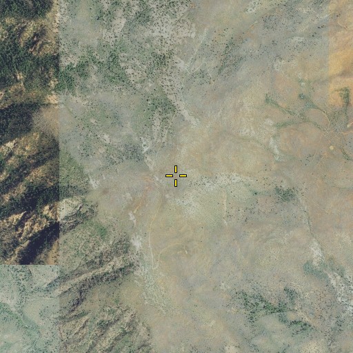 Aerial/Satellite Image of Pine Flat Mountain, CA