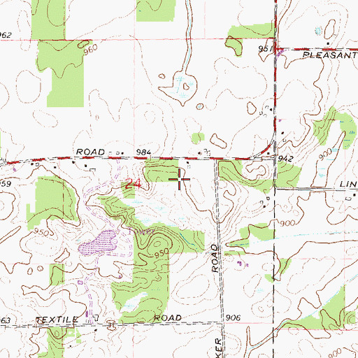 Topographic Map of Hickory Sticks Golf Course, MI